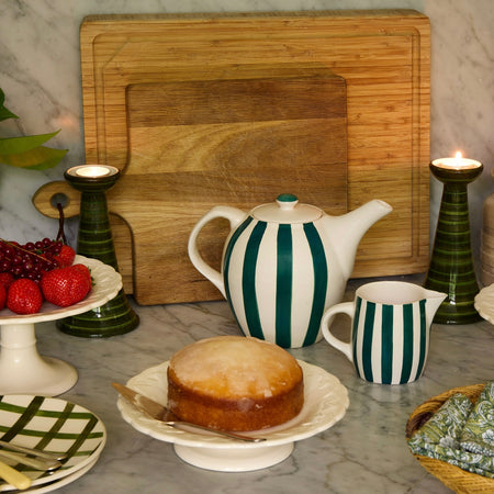 Green Stripes Breakfast Set (25 Piece)