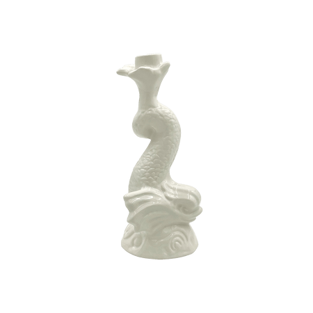 Cream Dolphin Candlestick