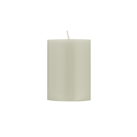 Gull Grey Pillar Candle 10cm