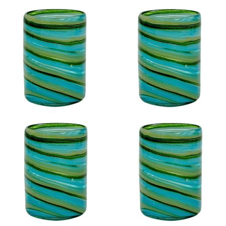 Green Bellotto Tumblers (Set of 4)