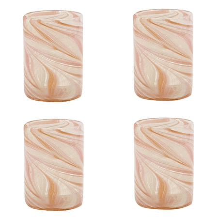 Pink Bellotto Tumblers (Set of 4)
