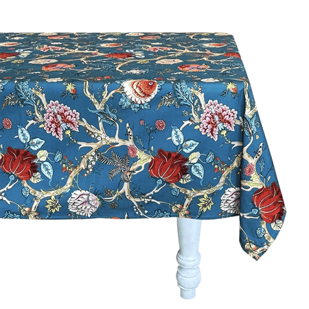 Acqua Chintz Tablecloth