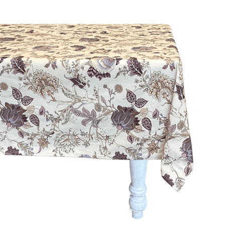 Plum Chintz Tablecloth