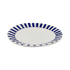 Navy Blue Stripes Dinner Plate