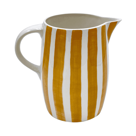 Yellow Stripes Water Jug