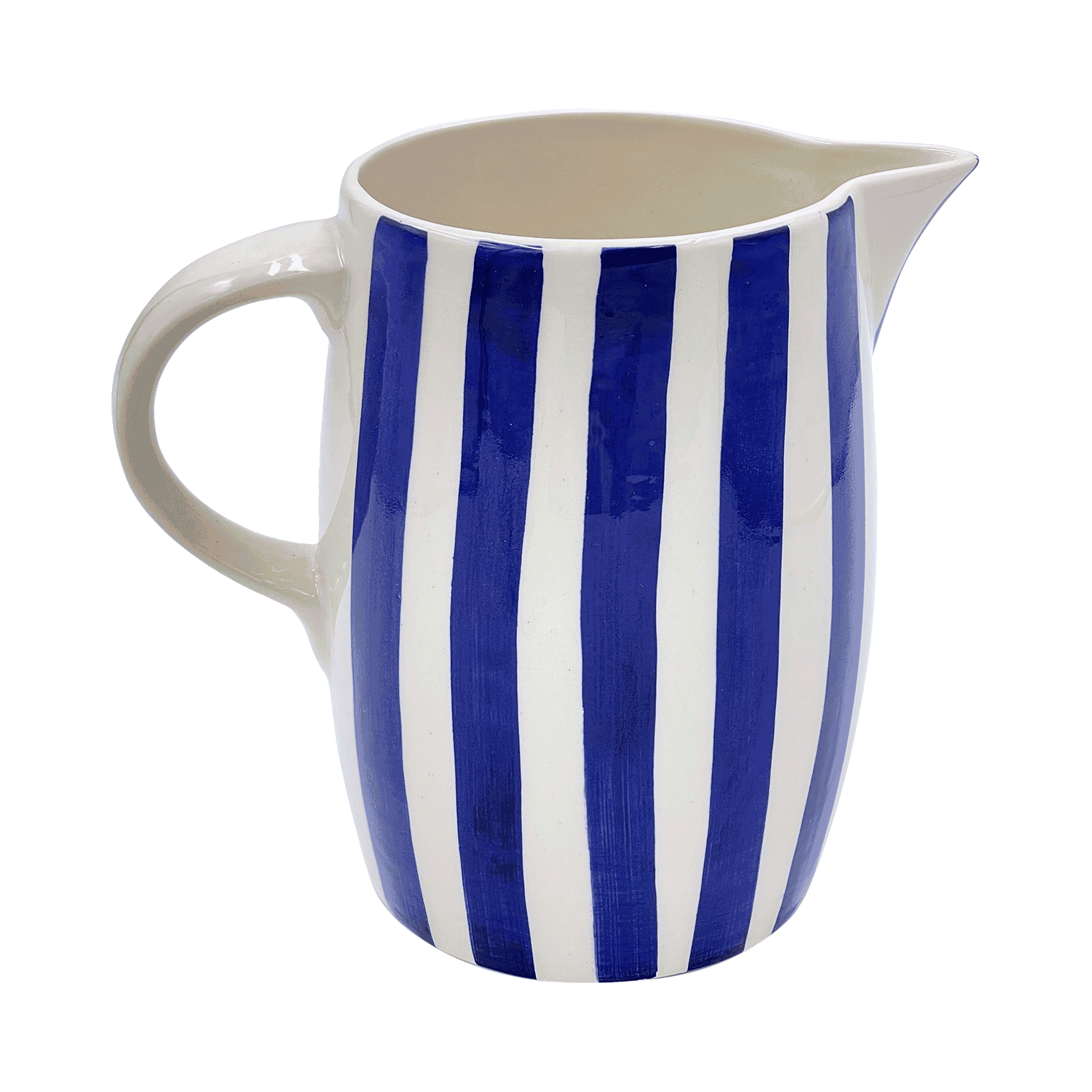 Navy Blue Stripes Water Jug