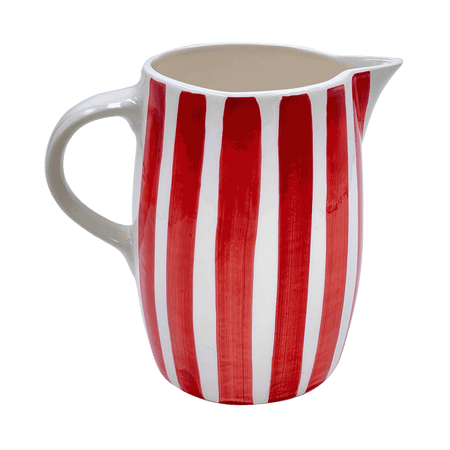 Red Stripes Water Jug
