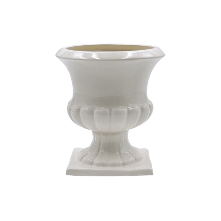 Cream Fluted Vase