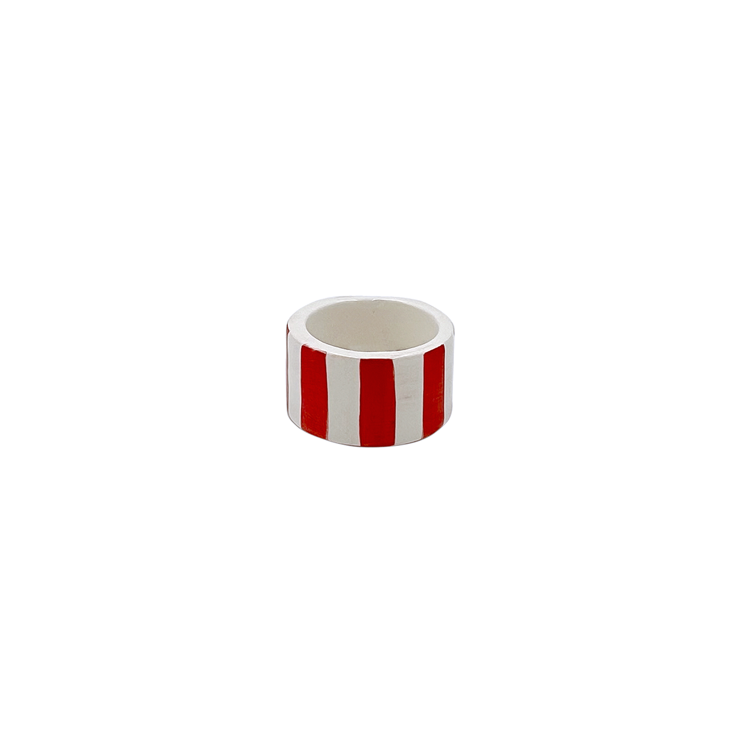 Red Stripes Napkin Ring