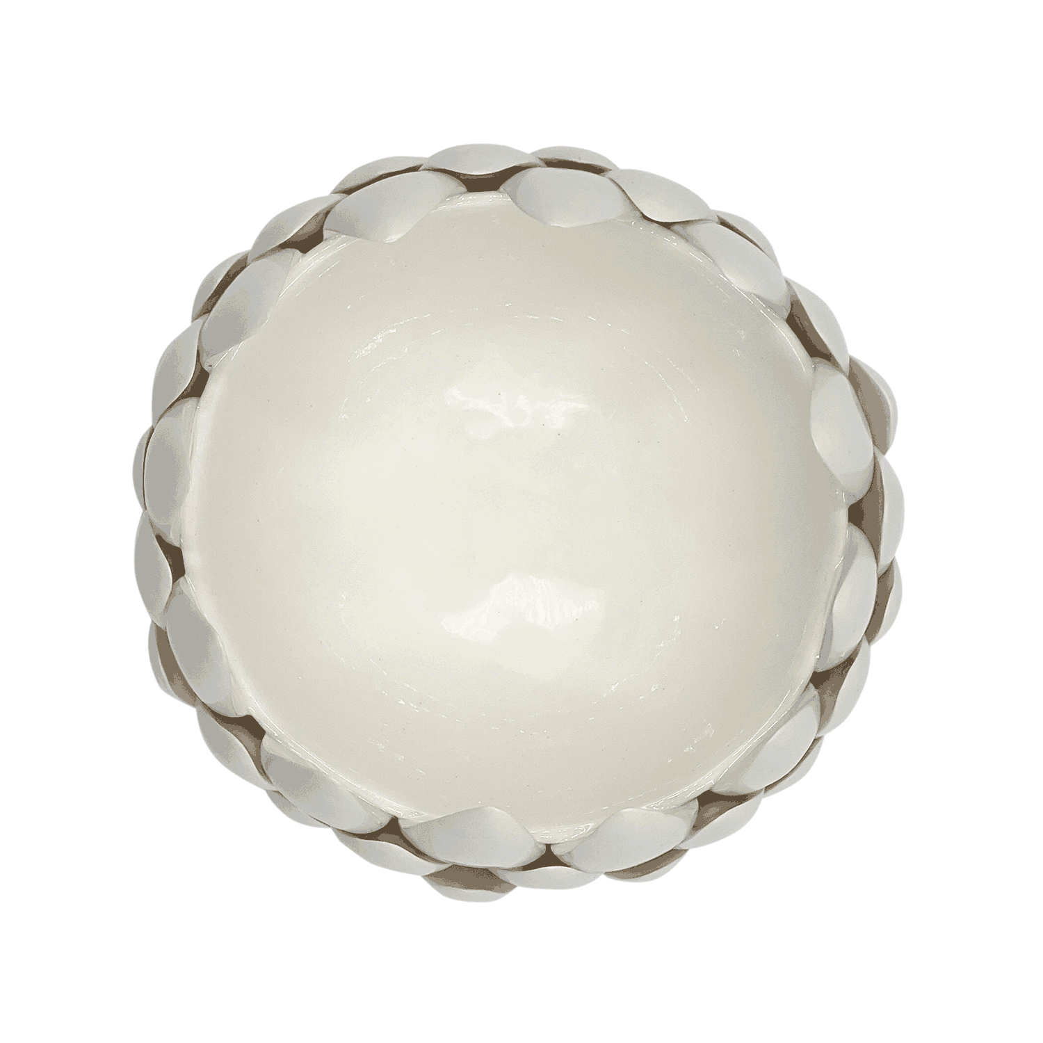 Medium Cream Artichoke Bowl