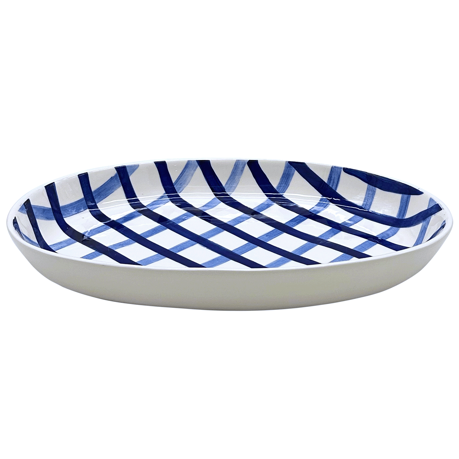 Blue Trellis Platter