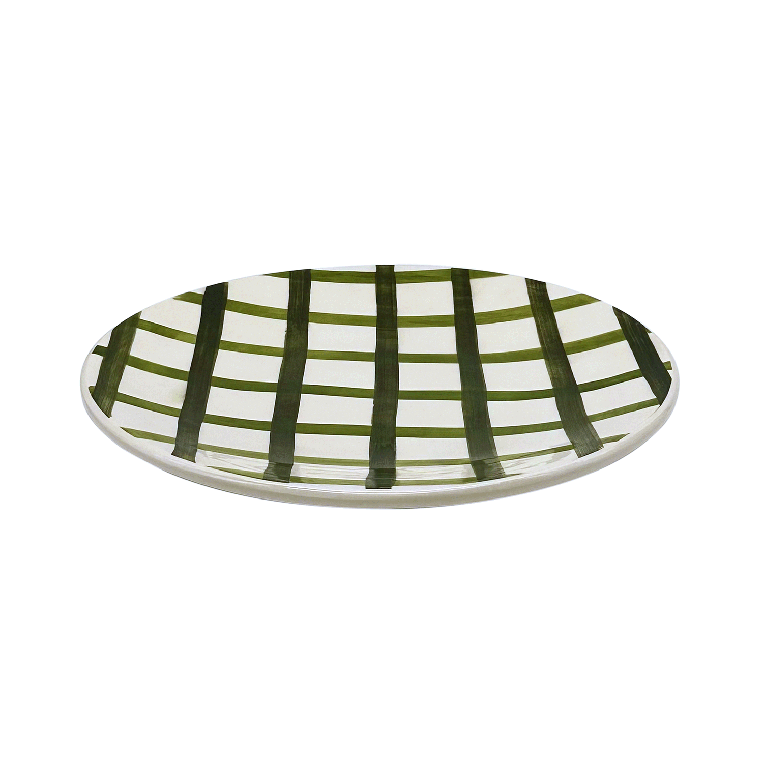 Green Trellis Dinner Plate