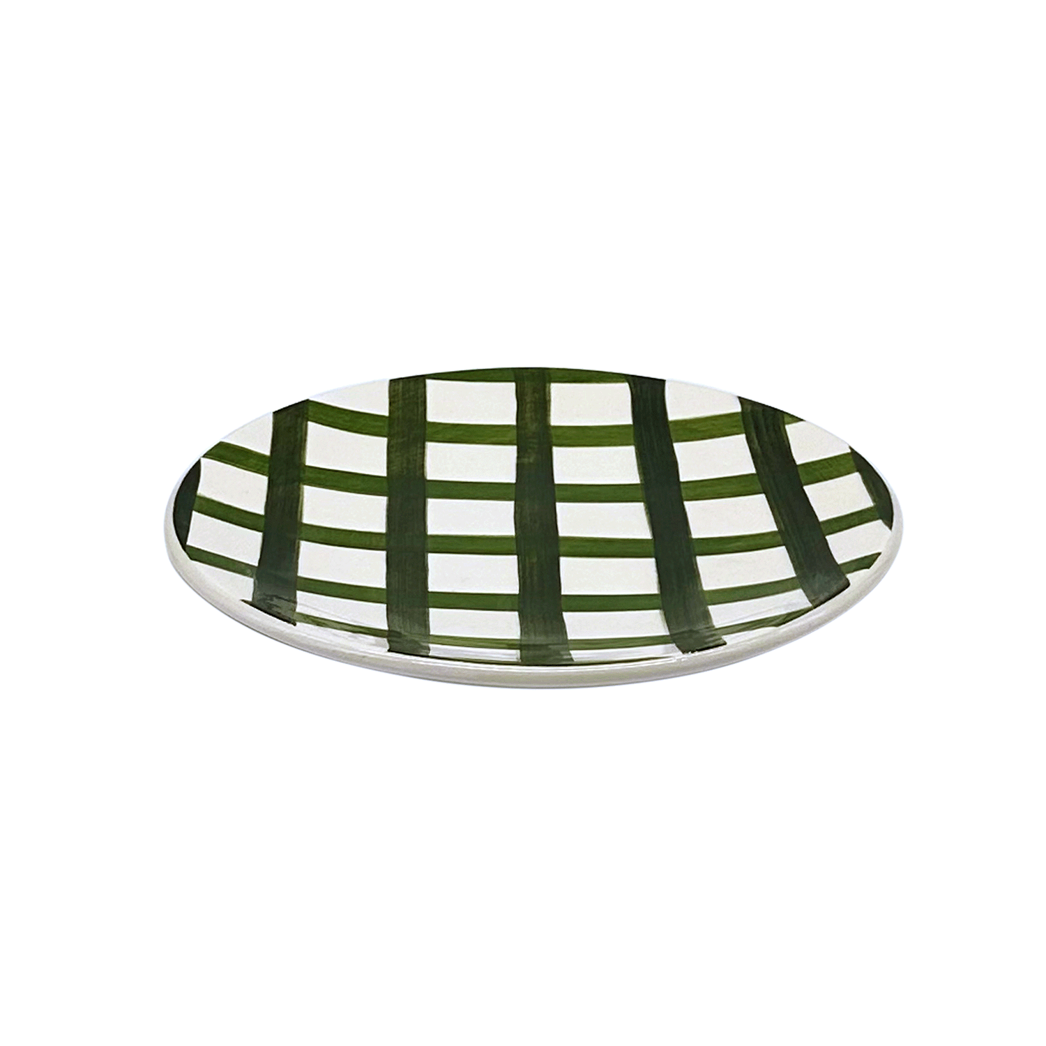 Green Trellis Side Plate