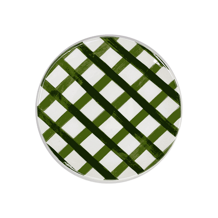Green Trellis Side Plate