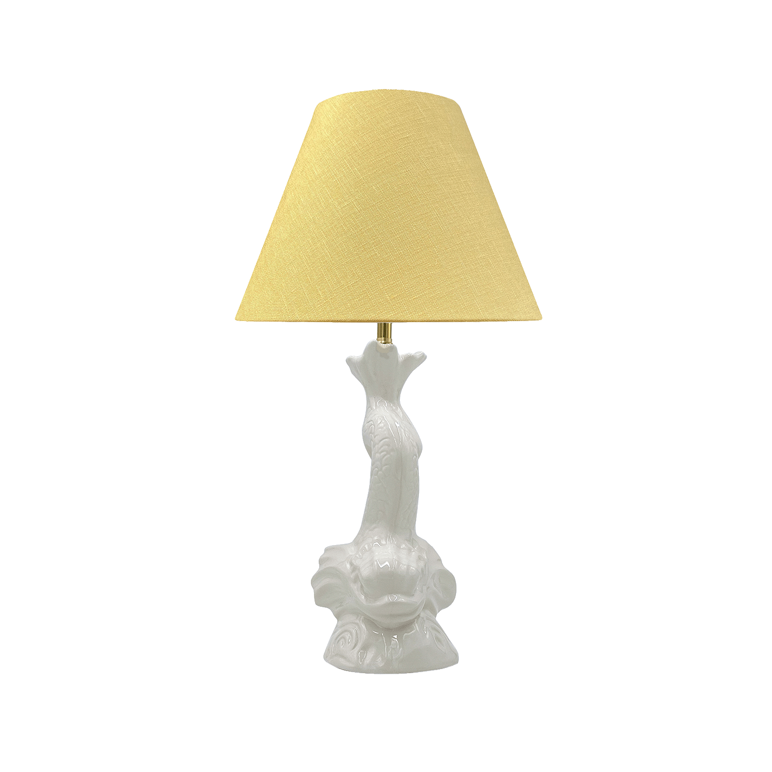 Small Cream Dolphin Lamp