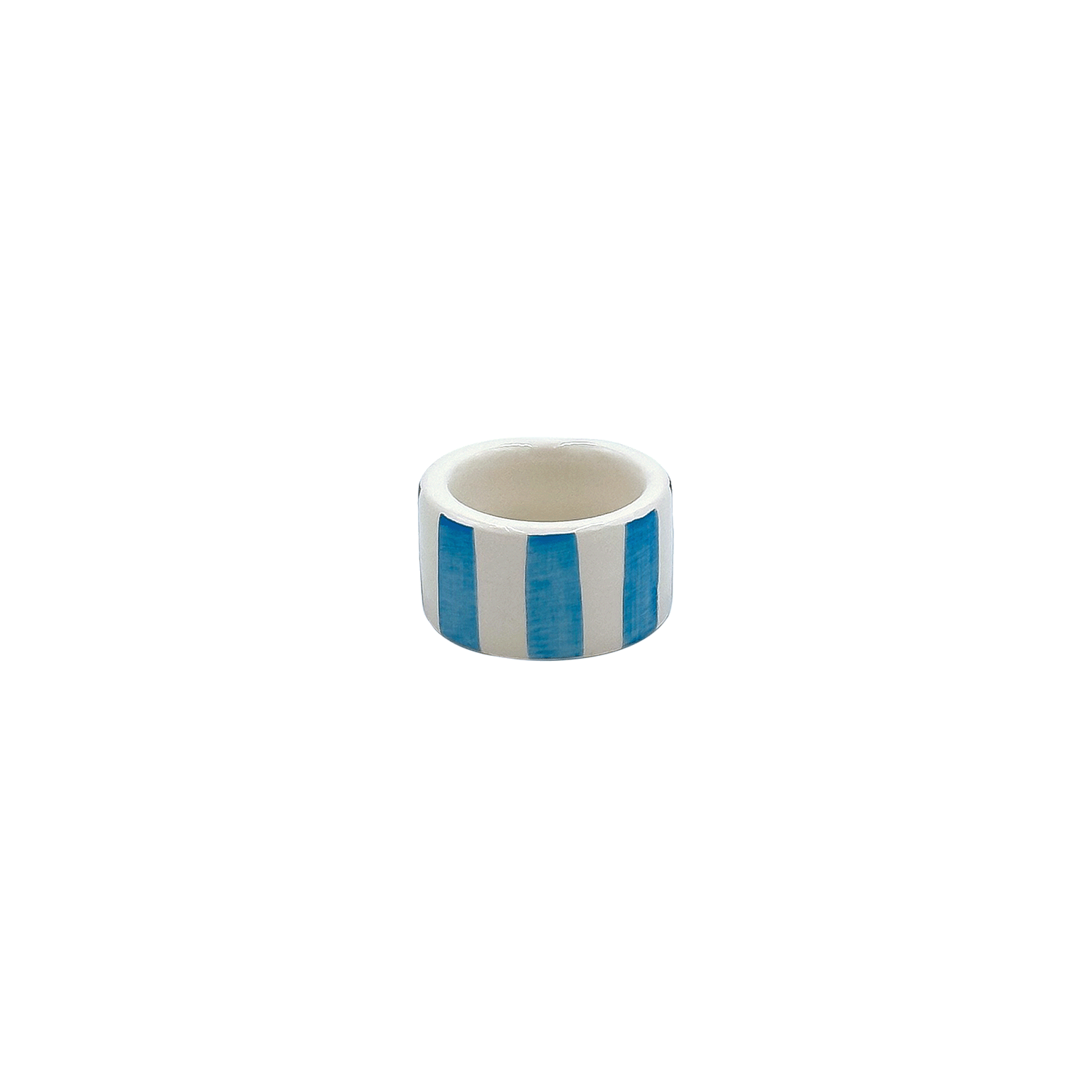 Light Blue Stripes Napkin Ring