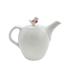 Cream Robin Teapot