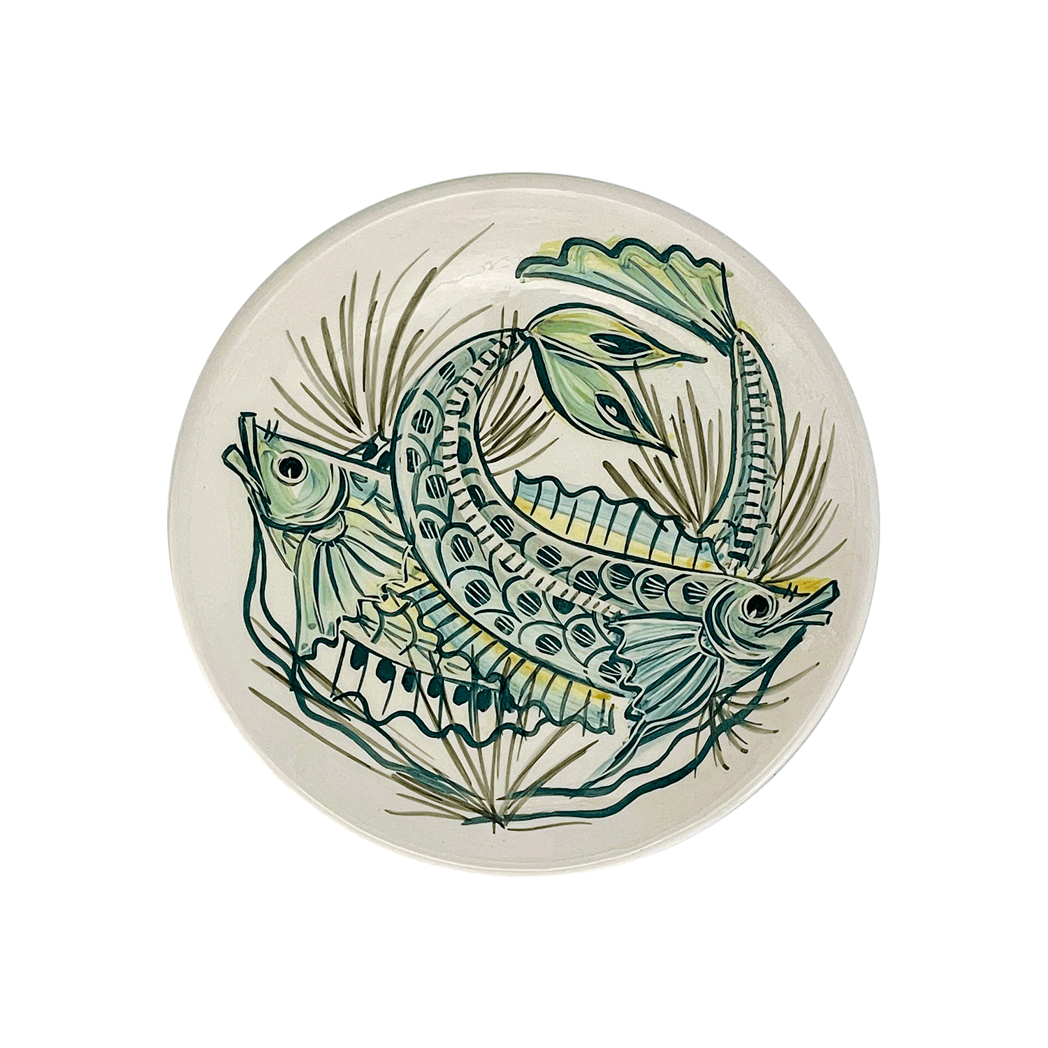 Green Aldo Fish Side Plate