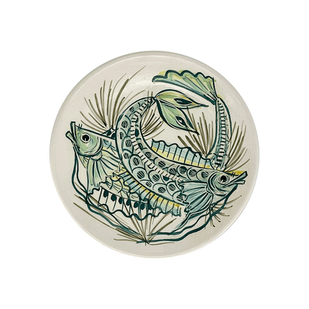 Green Aldo Fish Side Plate