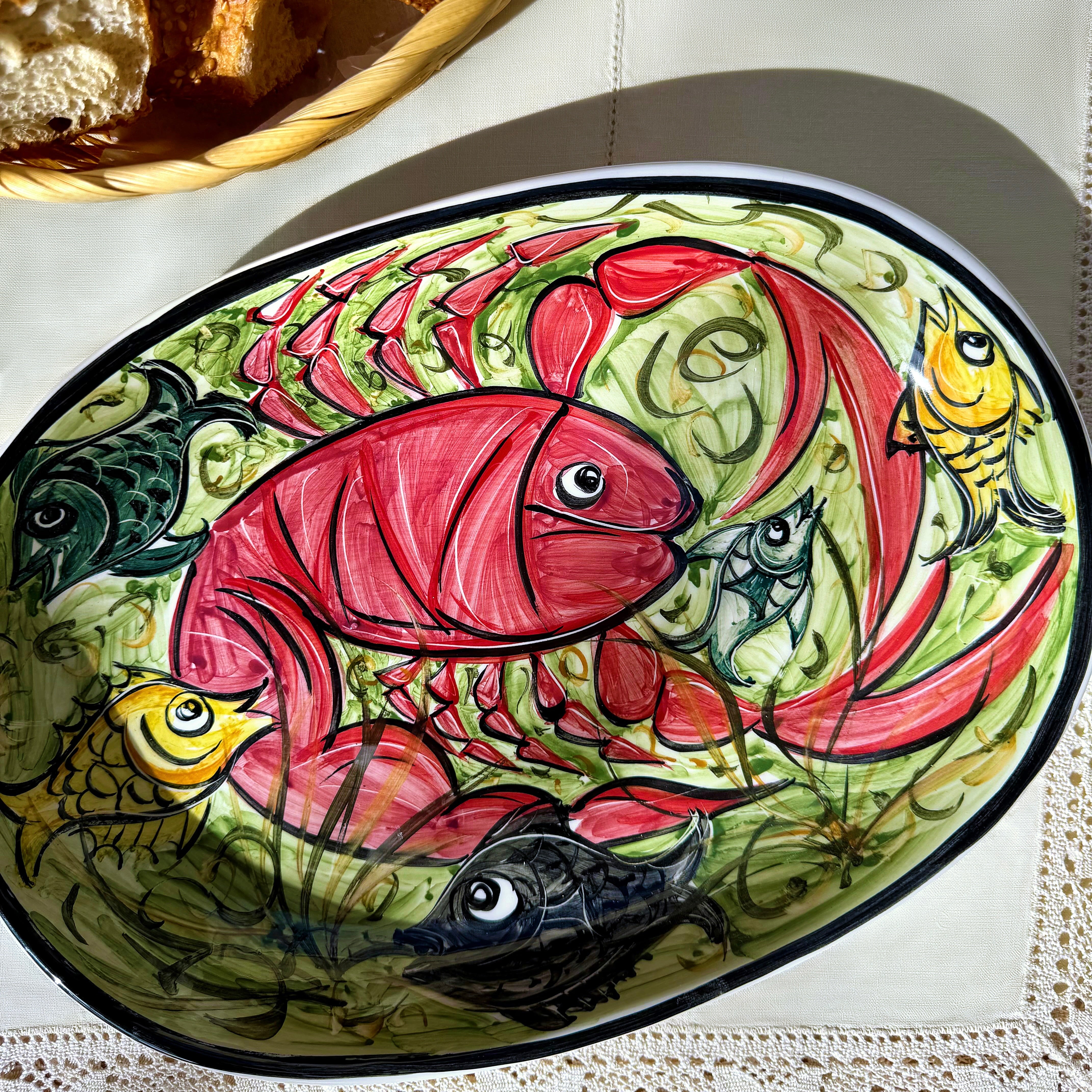 Small Lobster Gozo Oval Platter