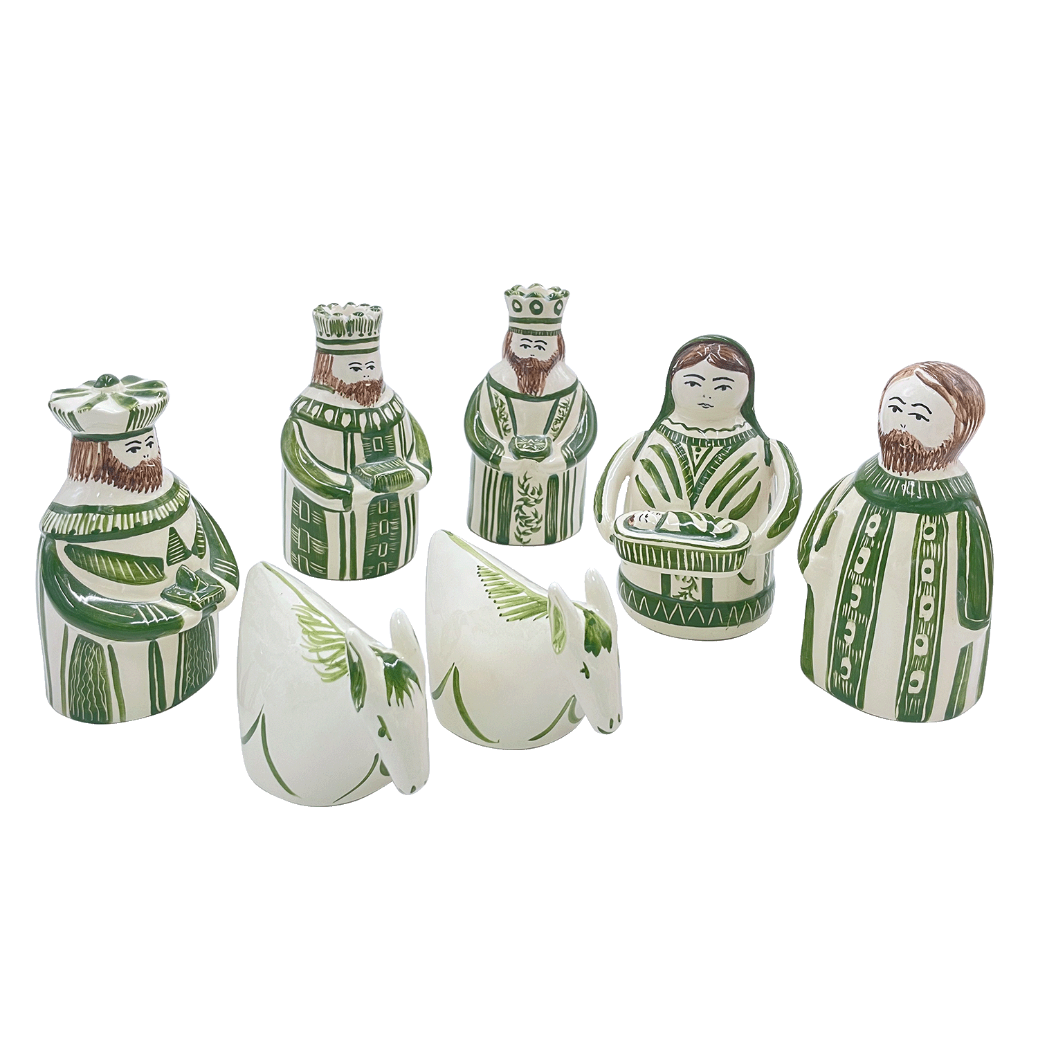 Green Nativity Set (7 Piece)