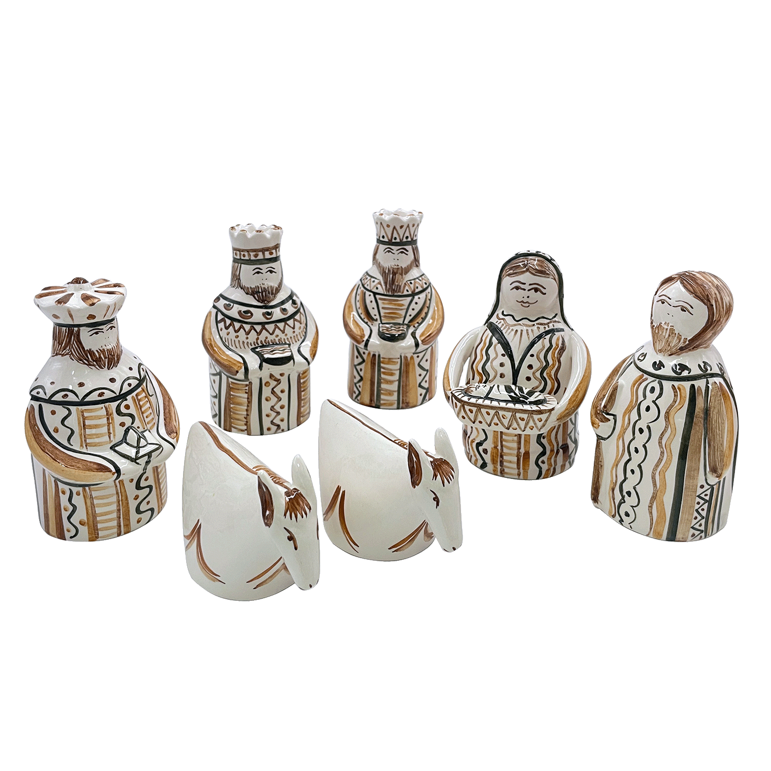 Brown Nativity Set (7 Piece)