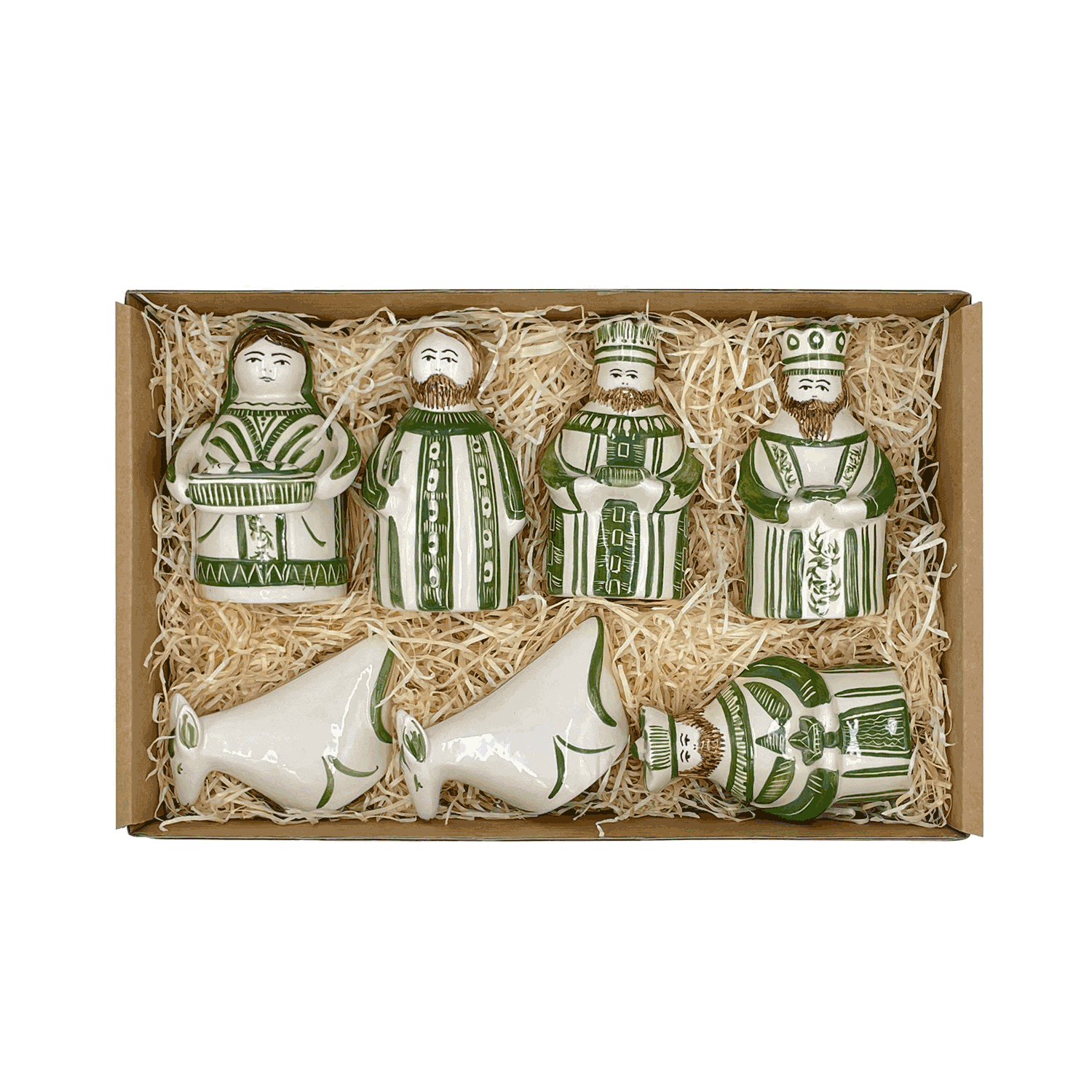 Green Nativity Set (7 Piece)