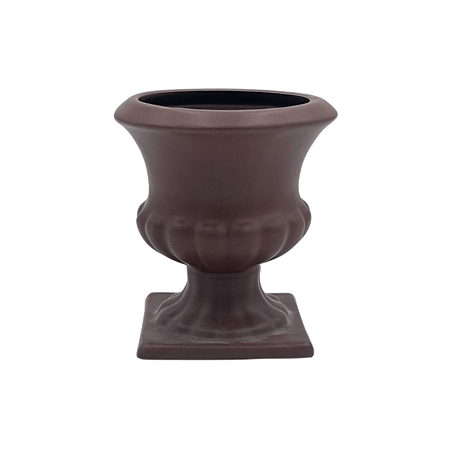 Brown Fluted Vase