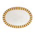 Small Yellow Stripes Oval Platter