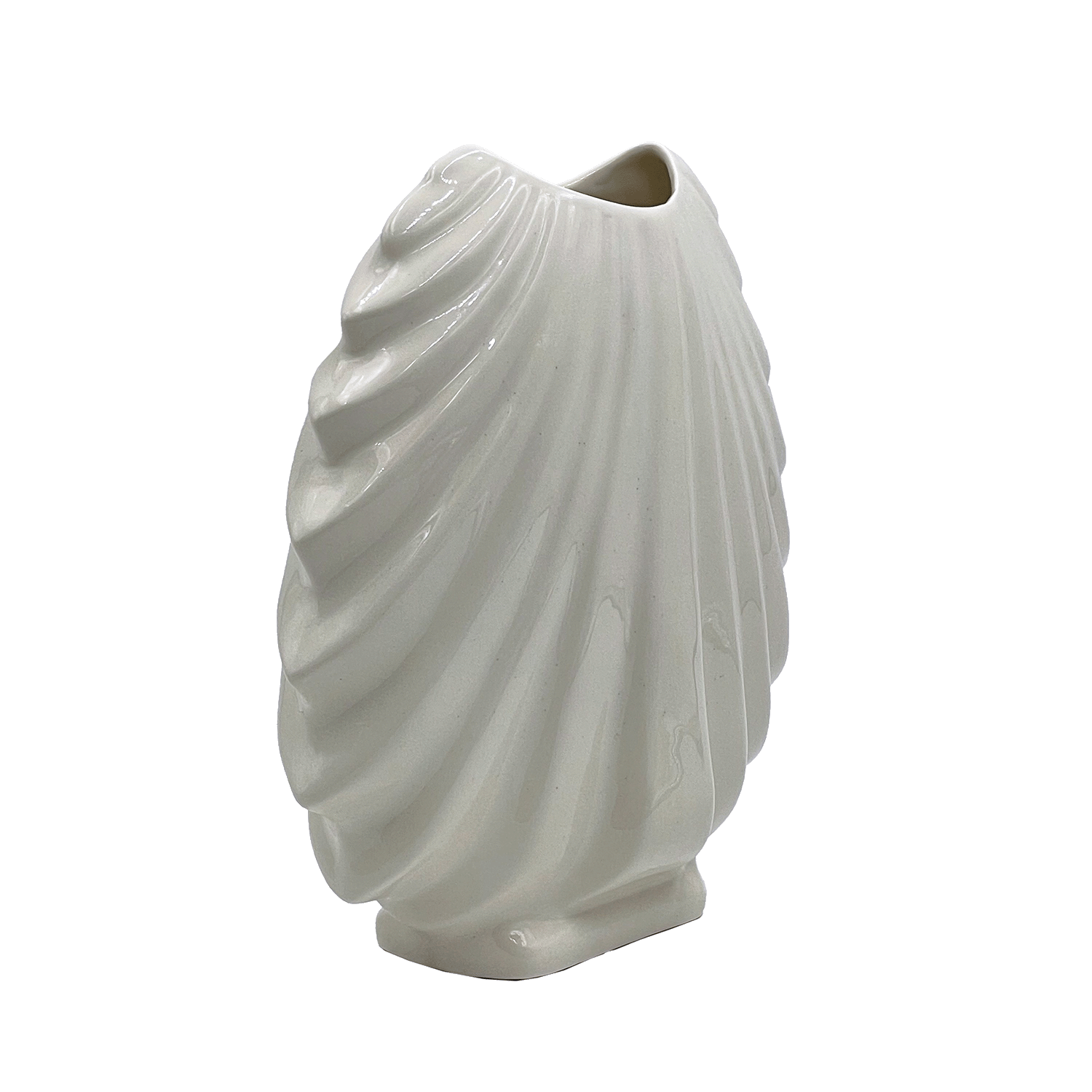 Cream Shell Vase
