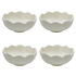 Medium Scalloped Bowls (Set of 4)