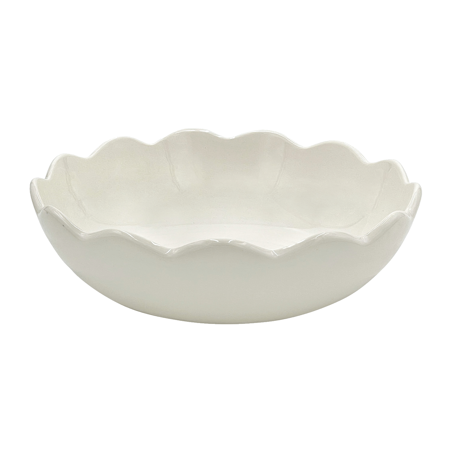 Large Scalloped Bowl