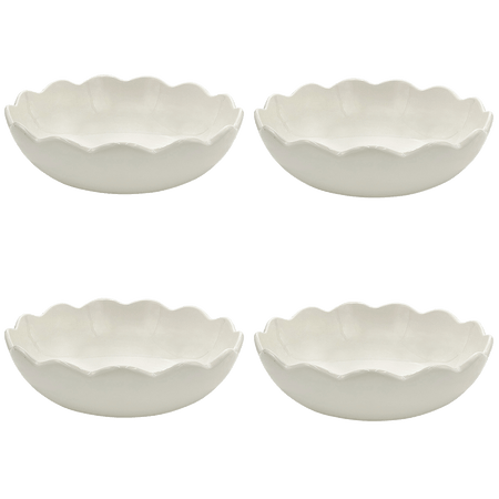 Large Scalloped Bowls (Set of 4)