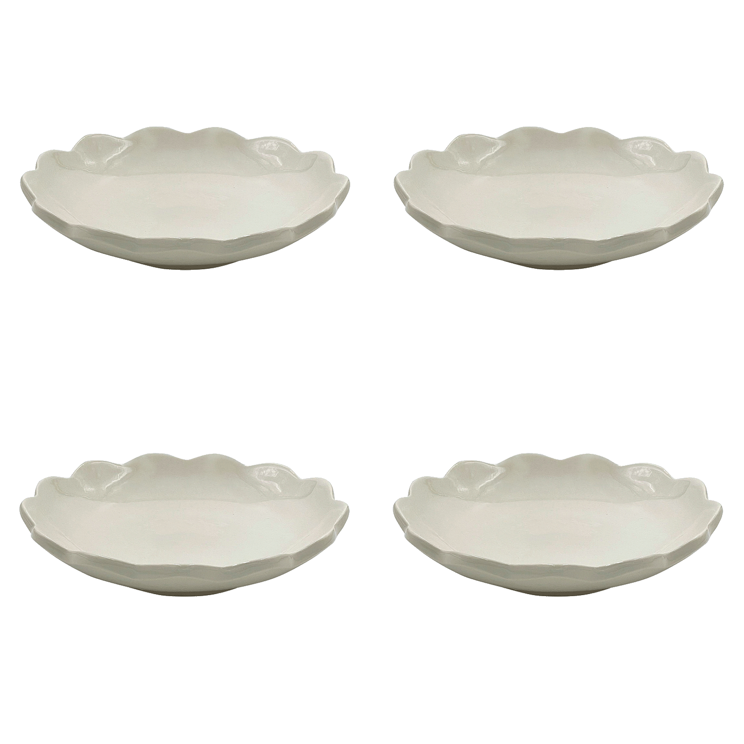 Scalloped Pasta Bowls (Set of 4)