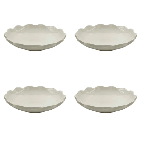 Scalloped Pasta Bowls (Set of 4)