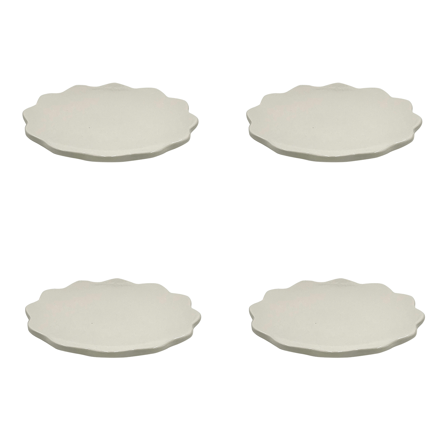 Scalloped Side Plates (Set of 4)