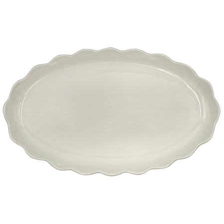 Large Scalloped Oval Platter