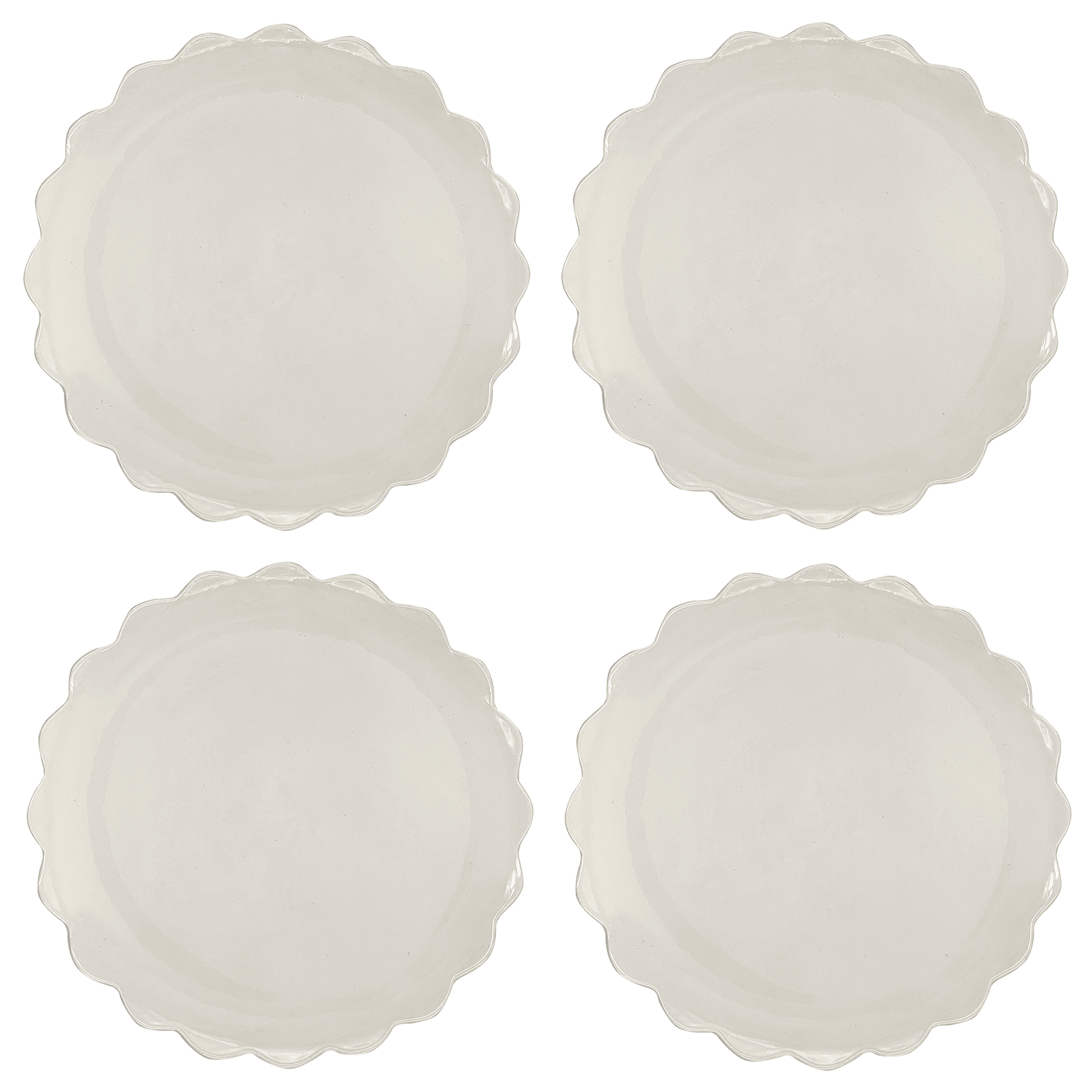 Scalloped Charger Plates (Set of 4)