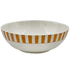 Yellow Stripes Salad Bowl