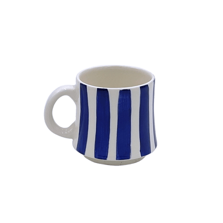 Small Navy Blue Stripes Mug