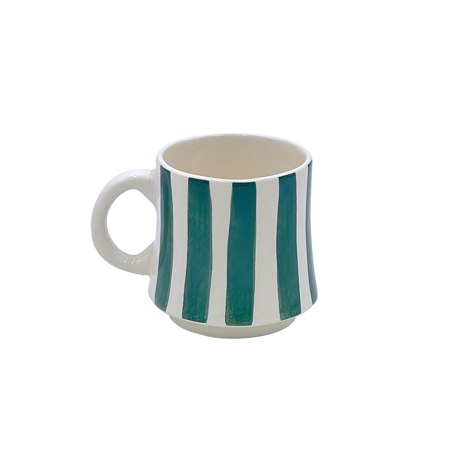 Small Green Stripes Mug