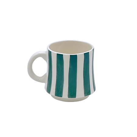 Small Green Stripes Mug