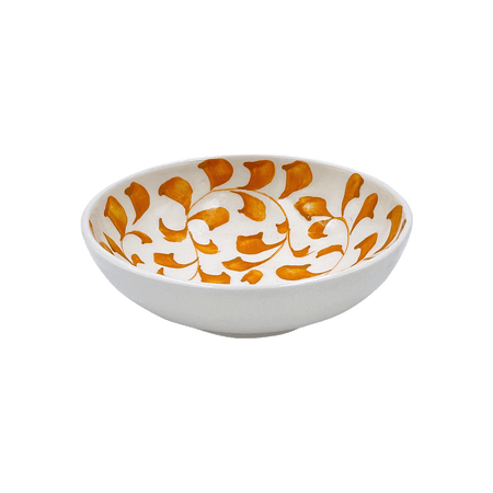 Yellow Scroll Peanut Bowl