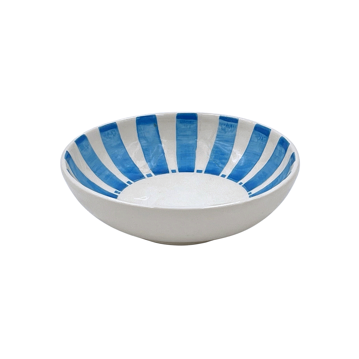 Light Blue Stripes Peanut Bowl