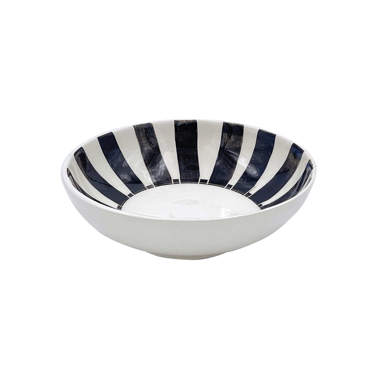 Black Stripes Peanut Bowl