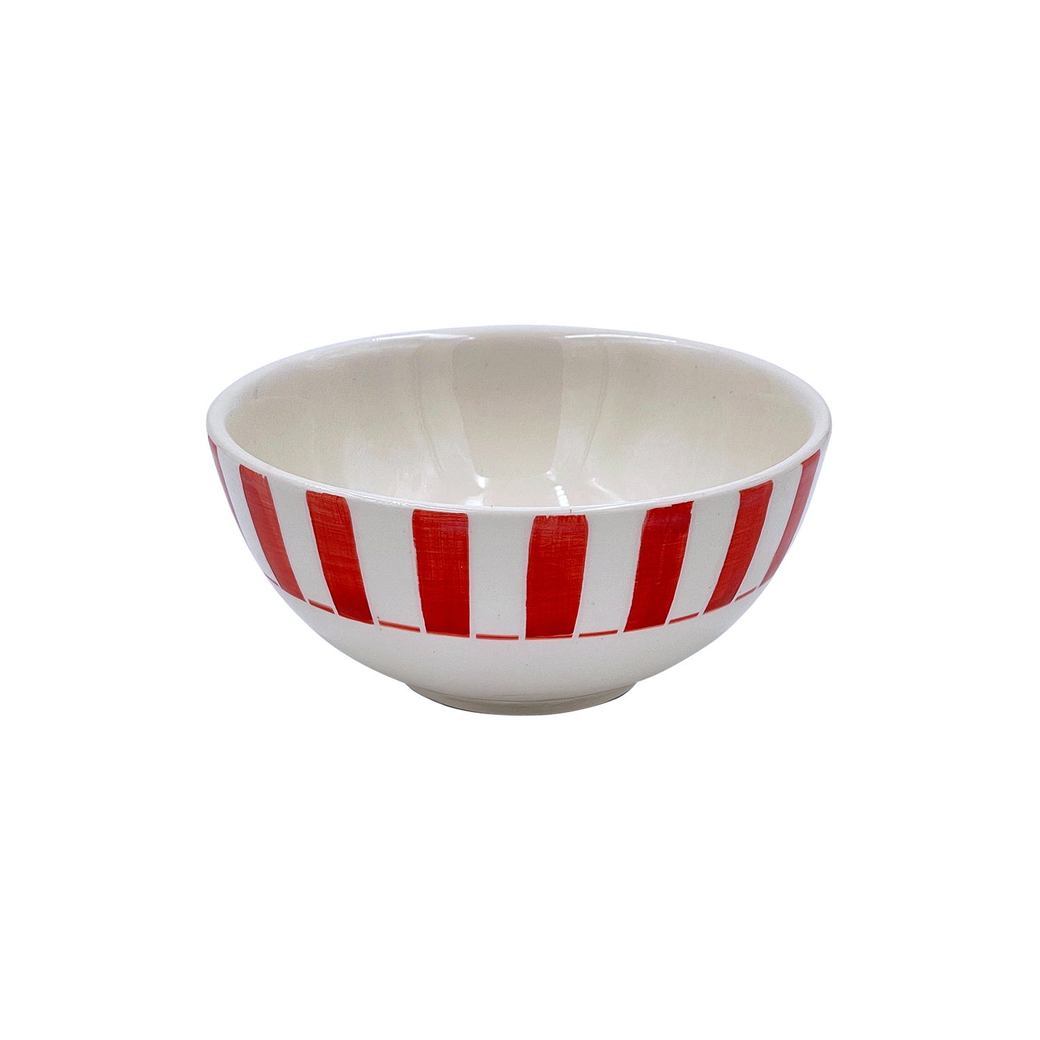 Small Red Stripes Bowl