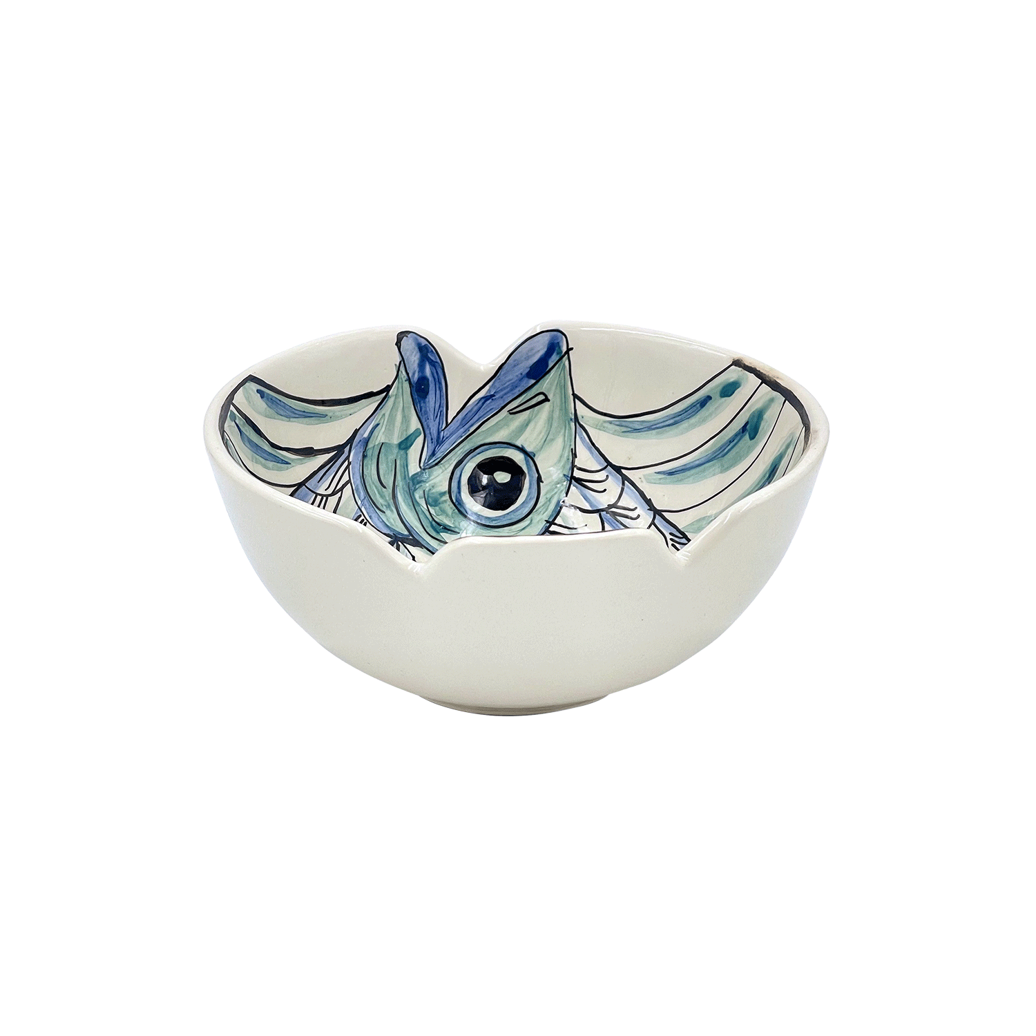 Small Blue Romina Fish Bowl