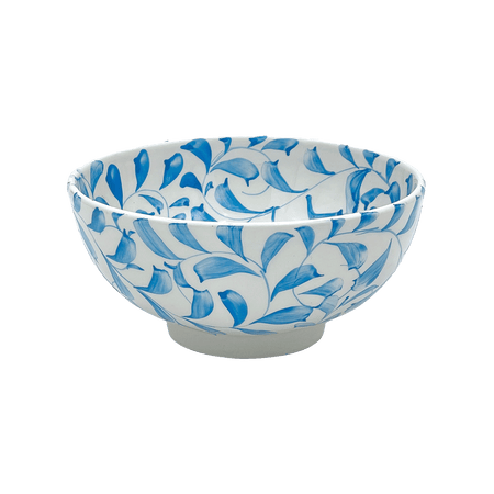 Medium Light Blue Scroll Bowl