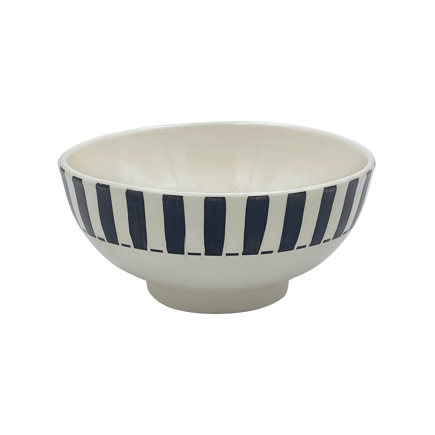 Medium Black Stripes Bowl