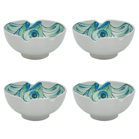 Medium Green Romina Fish Bowls (Set of 4)